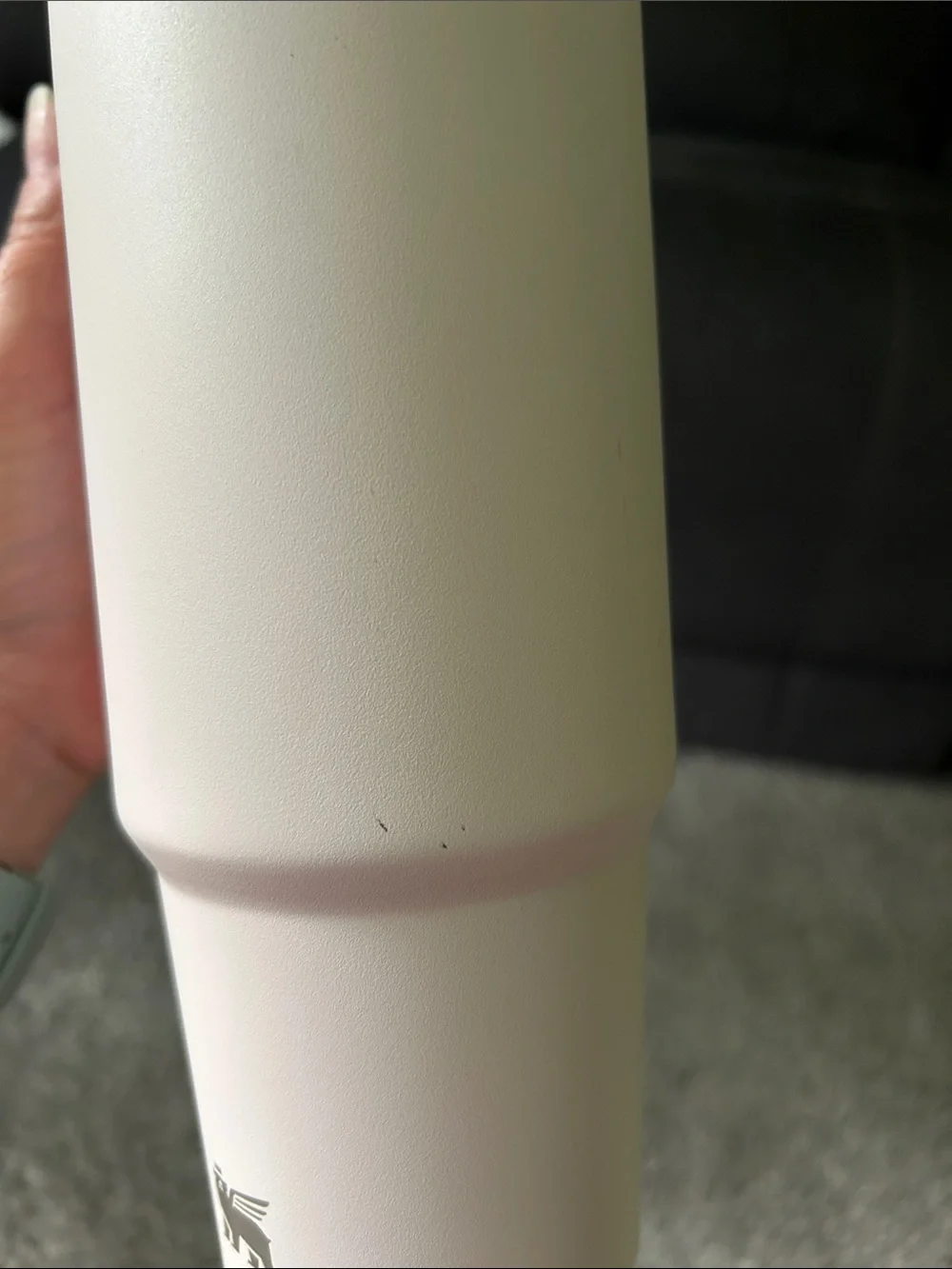 30 oz Stanley pink/Cream Travel Tumbler with Pink Lid Accent - Picture 5 of 6